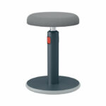 Leitz Ergo Cosy Active Sit/Stand Stool 370x370x690mm Velvet Grey 65180089