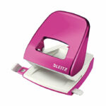 Leitz NeXXt WOW Metal Office Hole Punch Metallic Pink 50081023