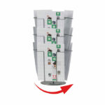 Twinco A4 9 Compartment Revolving Table Stand TW51158