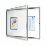 Nobo Premium Plus Magnetic Lockable Notice Board 8xA4 1902559