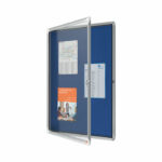 Nobo Premium Plus Felt Lockable Notice Board 9xA4 1902556