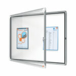 Nobo Premium Plus Outdoor Magnetic Lockable Notice Board 8xA4 1902579