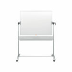 Nobo Steel Magnetic Mobile Whiteboard 1200x900mm 190129