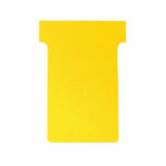 Nobo T-Card Size 2 48 x 85mm Yellow (100 Pack) 2002004