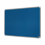 Nobo Premium Plus Felt Notice Board 600 x 450mm Blue 1915187