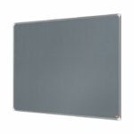 Nobo Premium Plus Felt Notice Board 1800 x 1200mm Grey 1915199