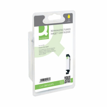 Q-Connect Canon CLI-526Y Remanufactured Inkjet Cartridge Yellow CLI-526Y-COMP