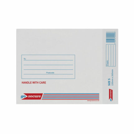 Go Secure Bubble Lined Envelope Size 5 220x265mm White (Pack of 20) PB02132