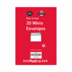 Postpak C6 Peel and Seal Manilla 80gsm 26 Packs of 20 (520 Pack) Envelopes 9730813