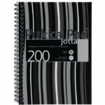 Pukka Pad Stripes Polypropylene Wirebound Jotta Notebook 200 Pages A5 Black (3 Pack) JP021