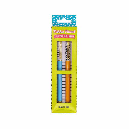 Pukka Planet Gel Pen Blue/Orange Pack of 2 9710-SPP