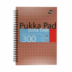 Pukka Pad Ruled Metallic Wirebound Executive Jotta Notepad 300 Pages A4+ Copper (Pack of 3)7019-MET