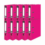 Pukka Brights Lever Arch File A4 Pink (10 Pack) BR-7764