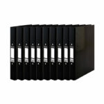 Pukka Brights Ringbinder A4 Black (10 Pack) BR-7765
