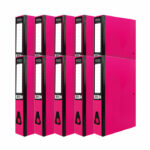 Pukka Brights Box File Foolscap Pink (10 Pack) BR-7780