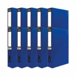 Pukka Brights Box File Foolscap Navy (10 Pack) BR-7998