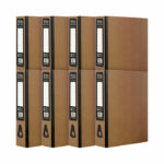 Pukka Recycled Box File Foolscap Kraft (Pack of 8) RF-9487