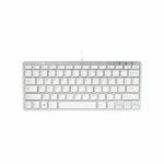 R-GO Compact Ergonomic Wired Keyboard UK QWERTY White RGOECUKW