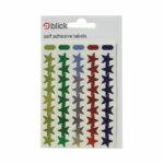 Blick Metallic Stars 14mm Assorted 90 Per Bag (Pack of 1800) RS026150