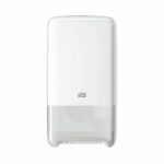 Tork T6 Twin Mid-Size Toilet Roll Dispenser White 557500