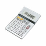 Sharp Silver 10-Digit Semi-Desktop Calculator EL-331ER