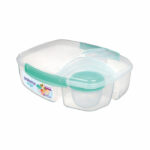 Sistema 3 Split Lunch Box with Yoghurt Pot 2L 20920