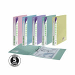Snopake Reborn 2/25 A4 Ring Binder Assorted (Pack of 5) 15918