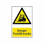 Spectrum Safety Sign Danger Forklift Trucks PVC 400x600mm 4101