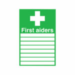 Safety Sign First Aiders 300x200mm PVC FA01926R