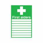 Safety Sign First Aiders Self-Adhesive 300x200mm FA01926S