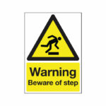 Safety Sign Warning Beware of Step A5 PVC HA21451R