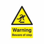 Safety Sign Warning Beware of Step A5 Self-Adhesive HA21451S