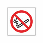 Safety Sign No Smoking Symbol 100x100mm Self-Adhesive (Pack of 5) KP01N/S