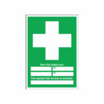 Safety Sign First Aid 600x450mm PVC E91A/R
