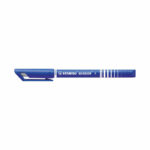 Stabilo Sensor Cushion Tip Fineliner Pen Blue (Pack of 10) 189/41