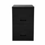 Pierre Henry 2 Drawer Maxi A4 Filing Cabinet 400x400x660mm Black 95010