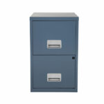 Pierre Henry 2 Drawer Maxi A4 Filing Cabinet 400x400x660mm Dark Grey 95408