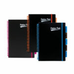 Pukka Pad Ruled Wirebound Notebook 100 sheets A4 80gsm Black (Pack Of 3) 7664-PPN