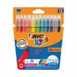 Bic KID COULEUR Washable Felt Tip Pens Medium Tip (Pack of 12) 920293