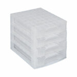 Really Useful Drawer Unit With 4 Drawers 4x5L Clear DTD4572