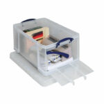 Really Useful 64L Plastic Storage Box 710 x 440 x 310mm Clear 64OFCCB