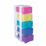 Really Useful Storage Tower With 5 Drawers Multicoloured DT1-9214