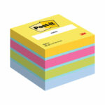 Post-it Sticky Notes Mini Cube 51 x 51mm 400 Sheets Assorted 7000033979