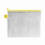 BDS Mesh Zip Bag 255x205mm Yellow (Pack of 5) ZIPPER YELLOW