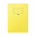 Silvine Recycled Exercise Book Lined with Margin 64 Pages A4 Yellow (Pack of 10) EXRE103