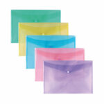 Stud Wallet Pastel Assorted A4 (25 Pack) 302208