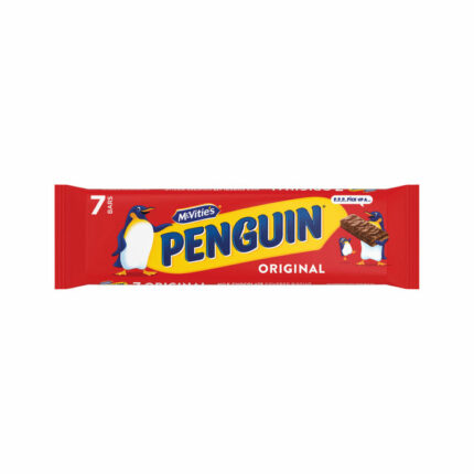 McVities Penguin Milk Chocolate Biscuit Bars (Pack of 7) 44541
