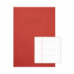 Rhino Exercise Book 8mm Ruled 80 Pages A4 Red (Pack of 50) VC48473