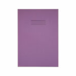 Rhino Exercise Book Plain 48 Pages A4+ Purple (Pack of 50) VDU048-124-2