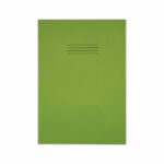 Rhino Exercise Book 8mm Ruled with Margin 80 Pages A4+ Light Green (Pack of 50) VDU080-238-6